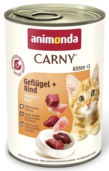 Animonda Carny Animonda Carny Kitten Wołowina + Drób puszka 400g