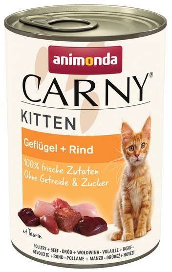 Animonda Carny Animonda Carny Kitten Wołowina + Drób puszka 400g
