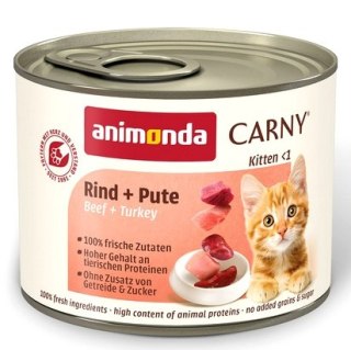 Animonda Carny Animonda Carny Kitten Wołowina + Indyk puszka 200g