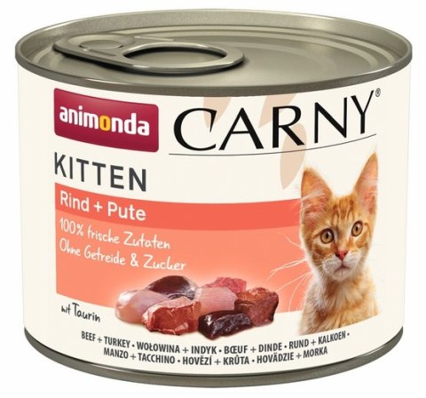 Animonda Carny Animonda Carny Kitten Wołowina + Indyk puszka 200g