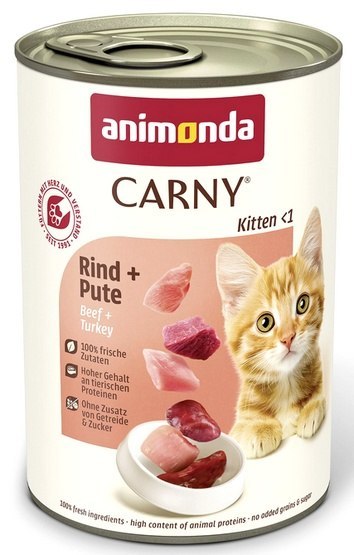 Animonda Carny Animonda Carny Kitten Wołowina + Indyk puszka 400g