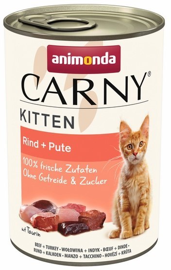 Animonda Carny Animonda Carny Kitten Wołowina + Indyk puszka 400g