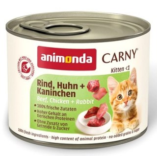 Animonda Carny Animonda Carny Kitten Wołowina, Kurczak + Królik puszka 200g