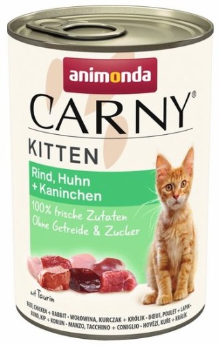 Animonda Carny Animonda Carny Kitten Wołowina, Kurczak + Królik puszka 400g