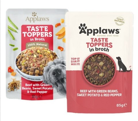 Applaws Applaws Taste Toppers Saszetka dla psa - wołowina, zielony groszek, bataty i czerwona papryka w sosie 85g