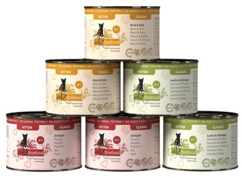 Catz Finefood Catz Finefood Classic Kitten Multipack puszki 6x200g