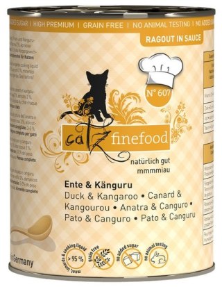 Catz Finefood Catz Finefood Ragout in Sauce Kaczka i Kangur (N.607) puszka 380g