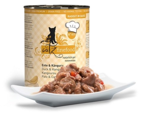 Catz Finefood Catz Finefood Ragout in Sauce Kaczka i Kangur (N.607) puszka 380g