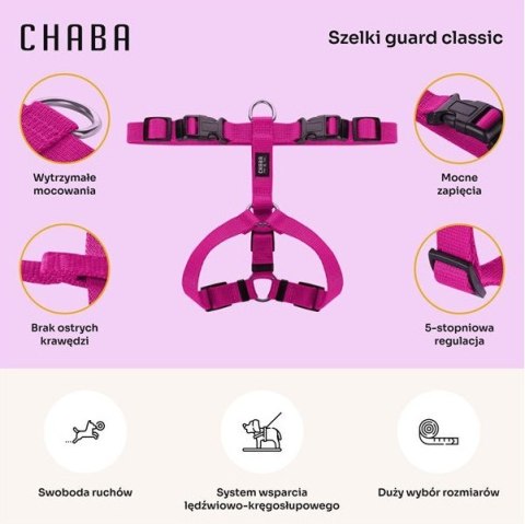 Chaba CHABA Szelki Guard M 2,0cm fuksja