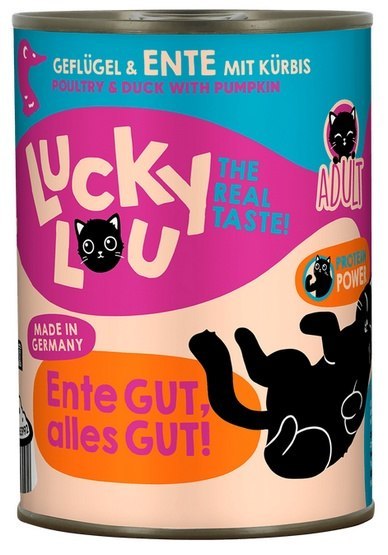 Lucky Lou Lucky Lou Lifestage Adult Drób i kaczka puszka 400g