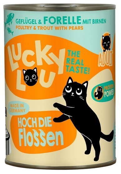 Lucky Lou Lucky Lou Lifestage Adult Drób i pstrąg puszka 400g