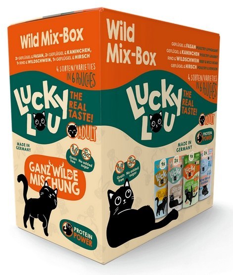 Lucky Lou Lucky Lou Lifestage Adult Wild Mix-Box saszetki 6x125g