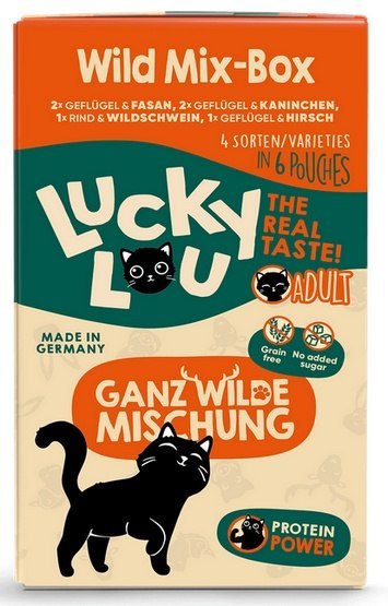 Lucky Lou Lucky Lou Lifestage Adult Wild Mix-Box saszetki 6x125g