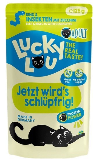 Lucky Lou Lucky Lou Lifestage Adult Wołowina i owady saszetka 125g