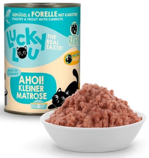Lucky Lou Lucky Lou Lifestage Kitten Drób i pstrąg puszka 400g