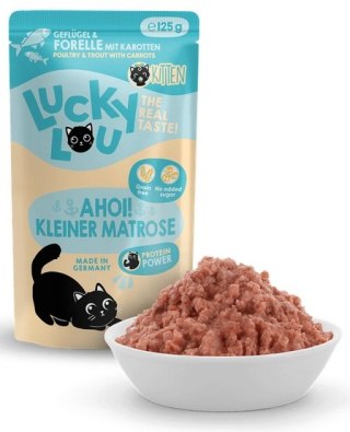 Lucky Lou Lucky Lou Lifestage Kitten Drób i pstrąg saszetka 125g