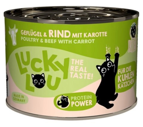 Lucky Lou Lucky Lou Lifestage Kitten Drób i wołowina puszka 200g