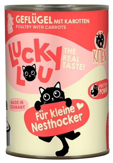 Lucky Lou Lucky Lou Lifestage Kitten Drób puszka 400g