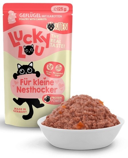 Lucky Lou Lucky Lou Lifestage Kitten Drób saszetka 125g