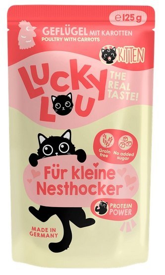 Lucky Lou Lucky Lou Lifestage Kitten Drób saszetka 125g