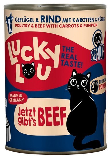 Lucky Lou Lucky Lou Lifestage Senior Drób i wołowina puszka 400g