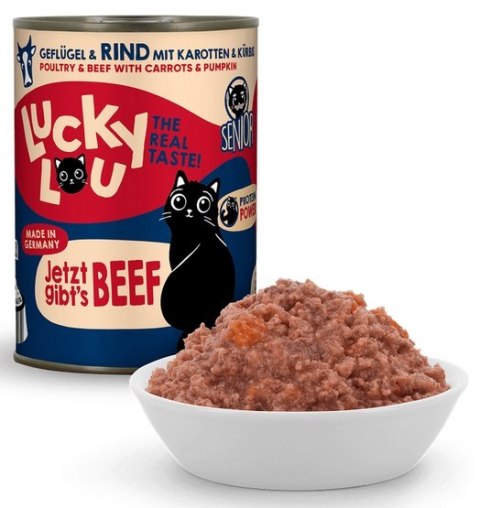 Lucky Lou Lucky Lou Lifestage Senior Drób i wołowina puszka 400g