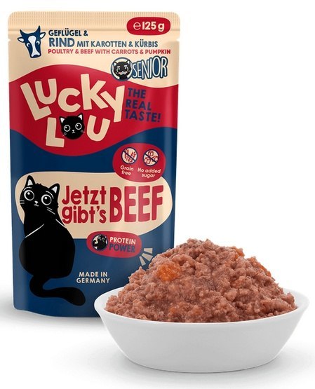 Lucky Lou Lucky Lou Lifestage Senior Drób i wołowina saszetka 125g