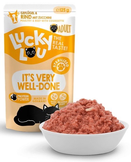 Lucky Lou Lucky Lou Lifestage Sterilized Drób i wołowina saszetka 125g