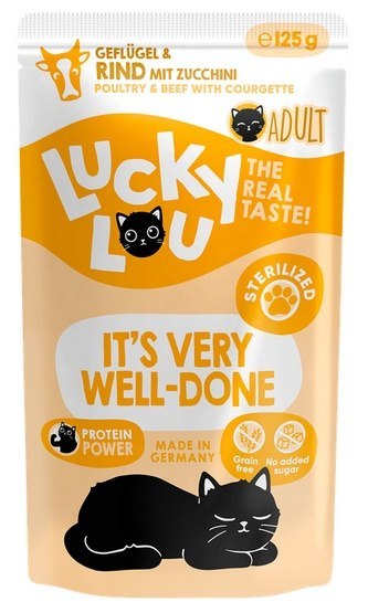 Lucky Lou Lucky Lou Lifestage Sterilized Drób i wołowina saszetka 125g