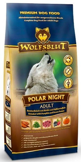Wolfsblut Wolfsblut Dog Polar Night Adult - renifer, dynia i bataty 12,5kg