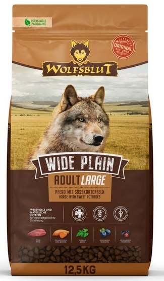 Wolfsblut Wolfsblut Dog Wide Plain Adult Large - konina i bataty 12,5kg