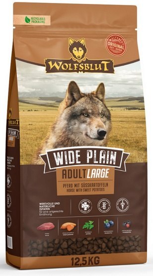 Wolfsblut Wolfsblut Dog Wide Plain Adult Large - konina i bataty 12,5kg